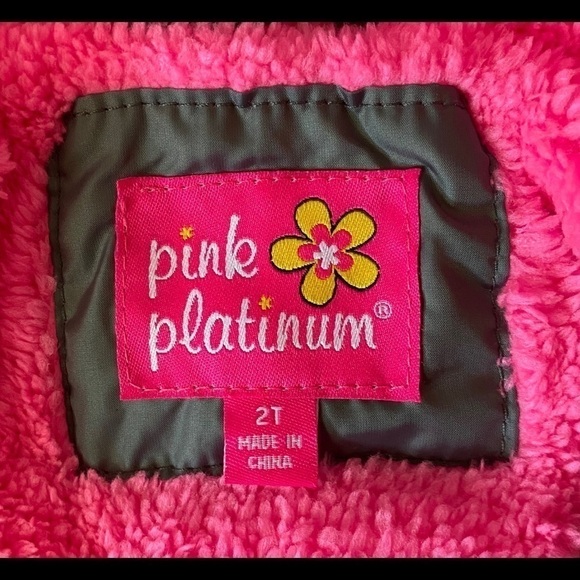 PINK PLATINUM-NWT-GIRLS GRAY AND PINK JACK… - Picture 8 of 8